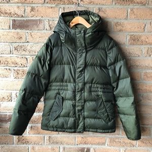 ADIDAS | Army green down filled puffer jacket
